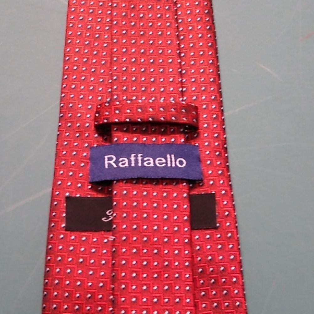 Raffaello Red Patterned Silk Tie